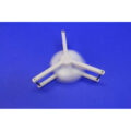 PTFE Encapsulated SmCo H shaped Stir Bar with Spin Stand, Heat Resistant to 260 C, for Carboys, 18 mm Tall x 44 mm Wide x 55 mm Long