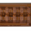 ECIS 8 well chamber with 2 linear electrodes (0.20 sqr.mm total area). Lexan substrate