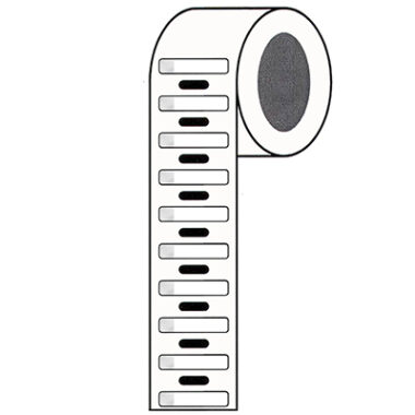 Thermal Transfer Printable Labels - Self-laminating Polyester - 5.08mm x 22.86mm