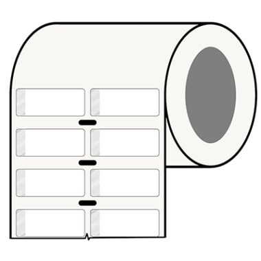 Thermal Transfer Printable Labels - Self-laminating Polyester - 15.24mm x 38.1mm