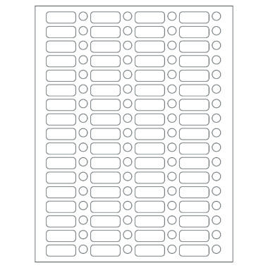 33mm x 13mm & 9.5mm spot, Laser Cryo-Tags, 1360 sets/pack