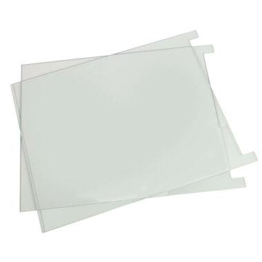 CSQ-33 Glass plates, Pk/2 Notched, Toughened