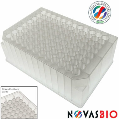 96-well Deep Well Plate, Polypropylene, 2.0 mL, Clear, Round Bottom, Round Wells