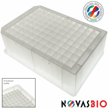 96-well Deep Well Plate, Polypropylene, 2.0 mL, Clear, V-Bottom, Square Wells