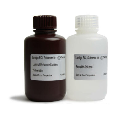 LumiGO ECL substrate kit: 125ml Luminol/enhancer solution; 125ml Peroxide solution