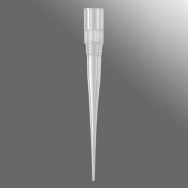 Beckman Coulter® Style, 384-well tips, 45µL, Clear, Non-filtered, Non-sterile, Fine Point, SLAS Rack, Single Pack