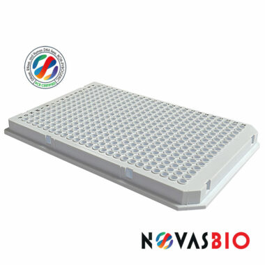 Hard shell 384-well PCR plate, 40µl, White frame, White wells, Roche LC compatible