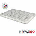 Hard shell 96-well PCR plate. 0.1ml Semi-skirted, Low Profile, Clear frame, Clear wells