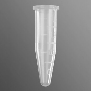 1.5 mL MaxyClear Capless Microcentrifuge Tube, Polypropylene, Clear, 500 Tubes/Pack, 10 Packs/Case