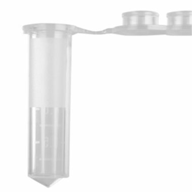 2.0 mL MaxyClear Snaplock Microcentrifuge Tube, Polypropylene, Clear, Sterile, 250 Tubes/Pack, 10 Packs/Case