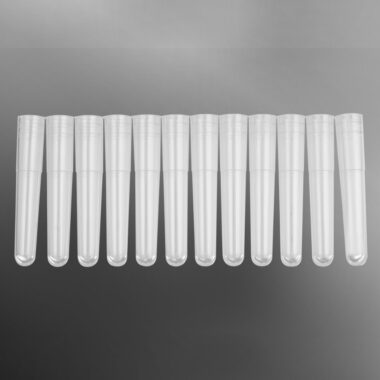 96-well 1.1 mL Polypropylene Cluster Tubes, 12-Tube Strip Format, S, 8 Strips/Rack, 10 Racks/Pack, 5 Packs/Case