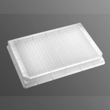 384-well Clear V-Bottom 120 µL Polypropylene Deep Well Not Treated Plate, 5 per Pack, Nonsterile