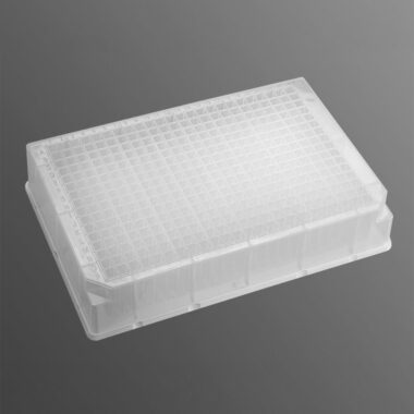 384-well Clear V-Bottom 240 µL Polypropylene Deep Well Not Treated Plate, 5 per Pack, Nonsterile