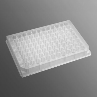 96-well Clear V-Bottom 500 µL Polypropylene Deep Well Plate, 10 per Pack, Nonsterile