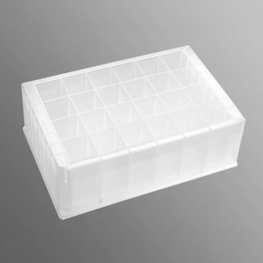 24-well Clear V-Bottom 10 mL Polypropylene Rectangular Well Deep Well Plate, 5 per Pack, Nonsterile