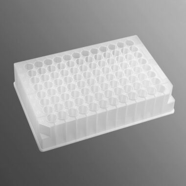 96-well Clear Round Bottom 1.1 mL Polypropylene Deep Well Plate, 5 per Pack, Nonsterile