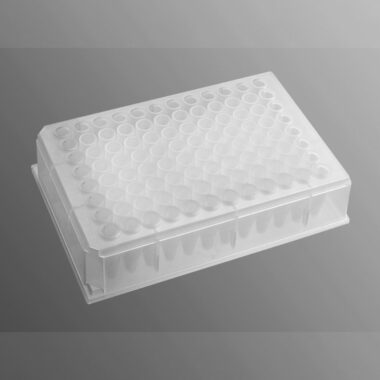 96-well Clear V-Bottom 600 µL Polypropylene Deep Well Plate, 5 per Pack, Nonsterile