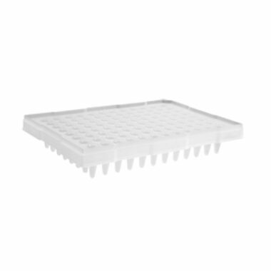 96-Well Polypropylene PCR Microplate Compatible with ABI, Semi-Skirted, Clear, Nonsterile