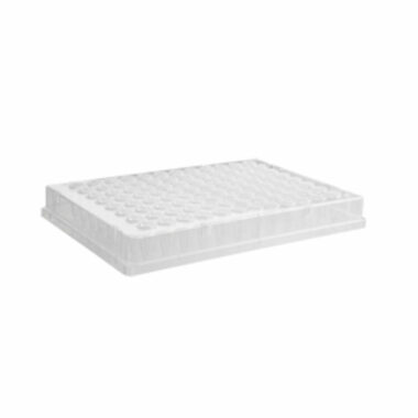 96-well Polypropylene PCR Microplate, Full Skirt, Clear, Nonsterile