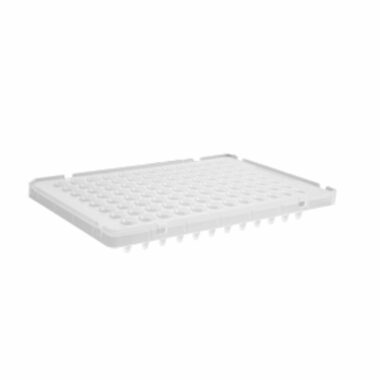 96-well Polypropylene PCR Microplate Compatible with ABI, Low Profile, Half Skirt, Clear, Nonsterile