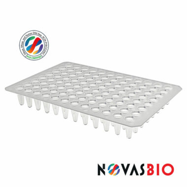 96 Well PCR Plate, No Skirt, Low Profile, Flat Top, Clear