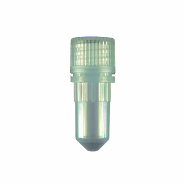 0.5 mL Conical Screw Cap Microcentrifuge Tube and Cap, with O-ring, Polypropylene, Clear Cap, Sterile