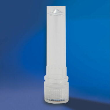 2.0 mL Self Standing Conical Screw Cap Microcentrifuge Tube and Cap, with O-ring, Polypropylene, Clear Cap, Sterile