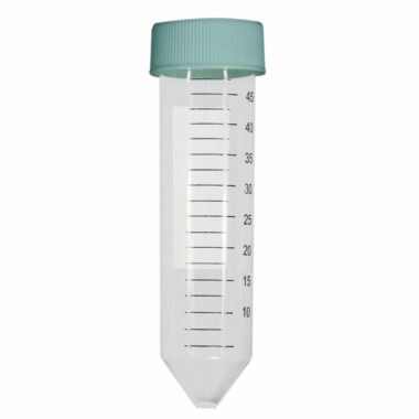 50 mL polypropylene (PP) Centrifuge Tubes, Conical bottom with Screw Cap, Racked, Sterile, 25/Rack, 500/Case