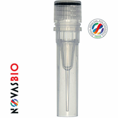 0.5ml Extended Self Standing Clear Tube Cap, Clear Cap, Sterile, Assembled