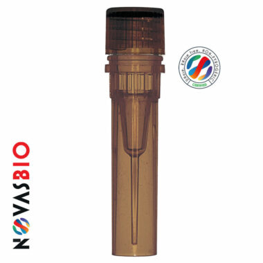 0.5ml Extended Self Standing Clear Tube Cap, with Yellow Screw Cap, Non-Sterile, Unassembled