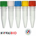 1.5ml Conical Bottom Screw Cap Tube, Clear, with White Screw Cap, Non-Sterile, Unassembled