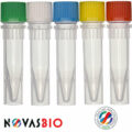 1.5ml Self Standing Screw Cap Tube, Clear, with Blue Screw Cap, Non-Sterile, Unassembled