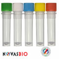 2.0ml Self Standing Screw Cap Tube, Clear, with Clear Screw Cap, Non-Sterile, Unassembled