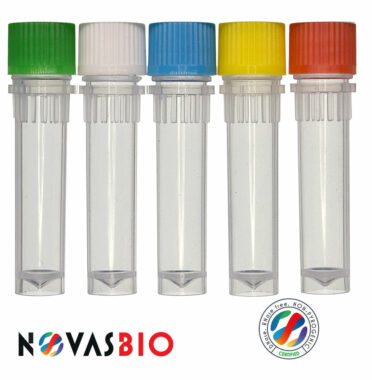 2.0ml Self Standing Screw Cap Tube, Clear, with Clear Screw Cap, Non-Sterile, Unassembled