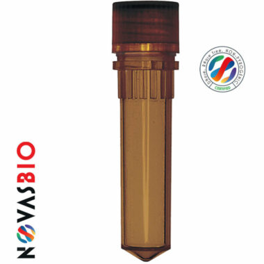 2.0ml Conical Bottom Screw Cap Tube, Amber, Sterile