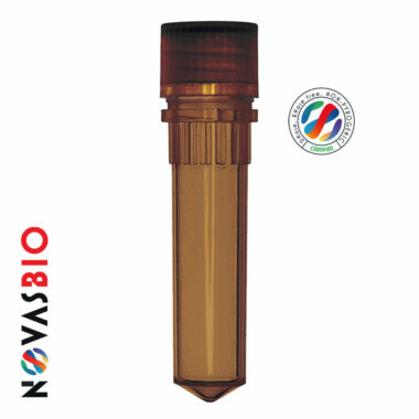 2.0ml Self Standing Screw Cap Tube, Amber, with Brown Screw Cap, Non-Sterile, Unassembled