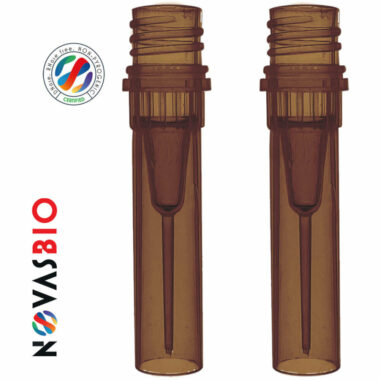 0.5ml ExtendedScrew Cap Tubes, Natural,  Self-Standing, Amber