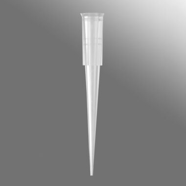 200 µL Universal Fit Pipet Tip, Beveled, Hinged Rack, Clear, Nonsterile, 96 Tips/Rack, 10 Racks/Pack, 5 Packs/Case