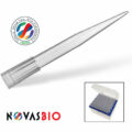 100-1000µl Pipette Tips, Natural, Racked, Bevelled, Low Retention, Pre-Sterilised