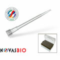 0.5-20µl Pipette Tips, Extended Length, Natural, Racked, Low Retention, Non-Sterile