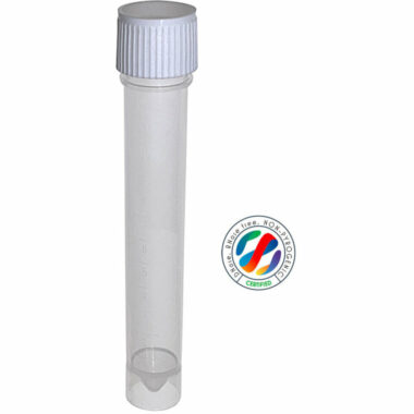 Transport Tubes 12ml Clear Non-Sterilised, Unassembled Caps