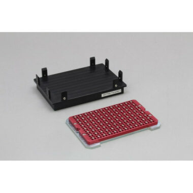 Magnetic Separation Plate for 384 Well PCR microplates, 96 Magnetic (52 MGO) Cylinders,  includes Microplate Registration Base, Plate Handler Compatible, Clearance for Plate Skirt