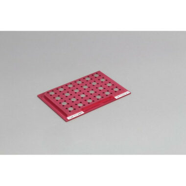 Magnetic Separation Plate for 96 Well PCR Microplates Full Skirted, 24 Magnetic (52 MGO) Cylinders, Step Down Edge, SLAS Footprint, No Registration Base