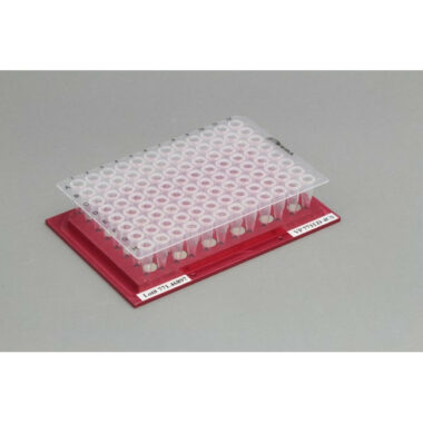 Magnetic Separation Plate for 96 Well PCR Microplates Full Skirted, 24 Magnetic (52 MGO) Cylinders, Step Down Edge, SLAS Footprint, No Registration Base