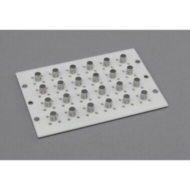 Magnetic Separation Plate for 96 Well Round Bottom and Deep Well Microplates, 24 Magnetic (52 MGO) Posts, White Polycarbonate Frame, SLAS Footprint, No Registration Base