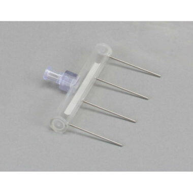 VP 182GV 4 Channel Aspiration or Dispensing Manifold on 20 mm centers and 30 mm long for 24 Well Microplates, Polycarbonate Barrel