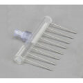 8 Channel Aspiration or Dispensing Manifold on 9 mm centers and 30 mm long for Microplates, Polycarbonate Barrel