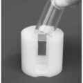 Clear Acrylic Cylinder with an Offset Hole to Hold 15 ml Centrifuge Tube Next to VP 772FB-1 Magnet