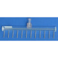 12 Channel Aspiration or Dispensing Manifold on 9 mm centers and 14 mm long for Microplates, Polycarbonate Barrel