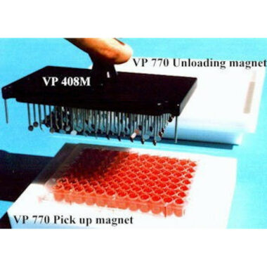 96 Magnetic Steel Pin Multi-Blot Replicator, on 9 mm centers, 1.58 mm Pin Diameter, 22 mm long